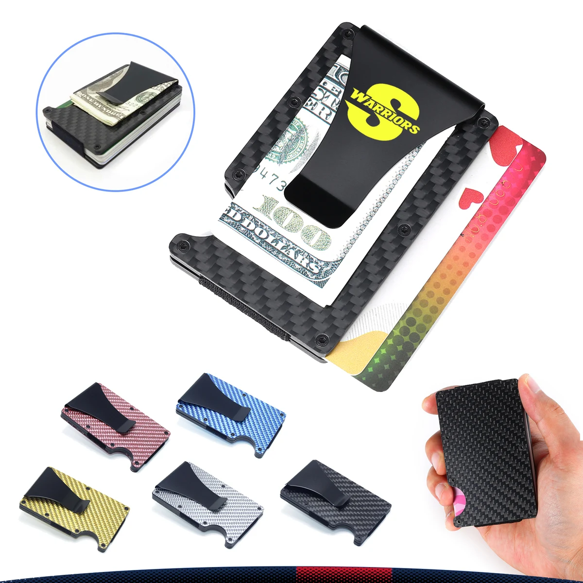 Bella Carbon Fiber Card Clip 1