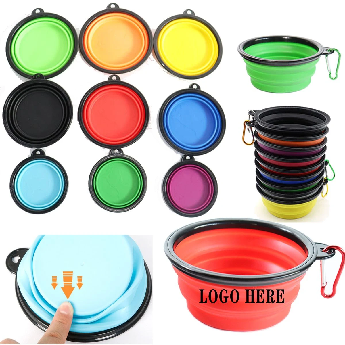 Custom Logo Portable Pet Food Bowl 1