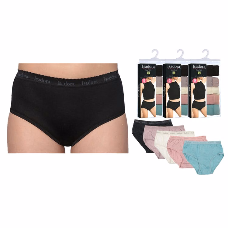 Women's Cotton Panties - 5-Pack Sizes 5-10 Dusty Tones