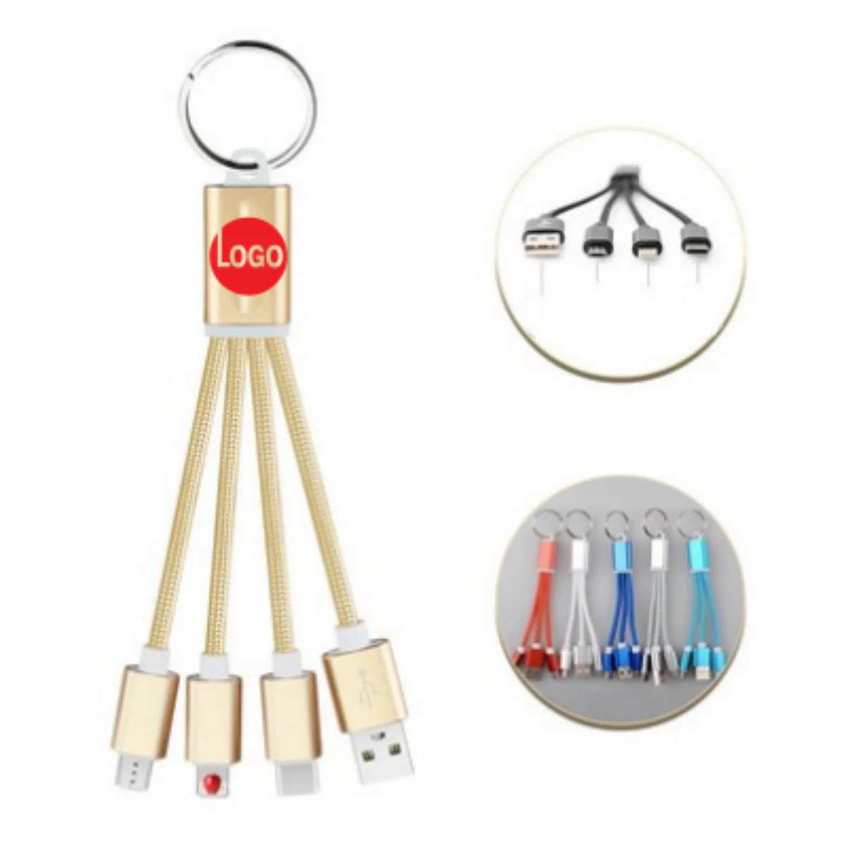 3-in-1 Keychain Charging Cable 1