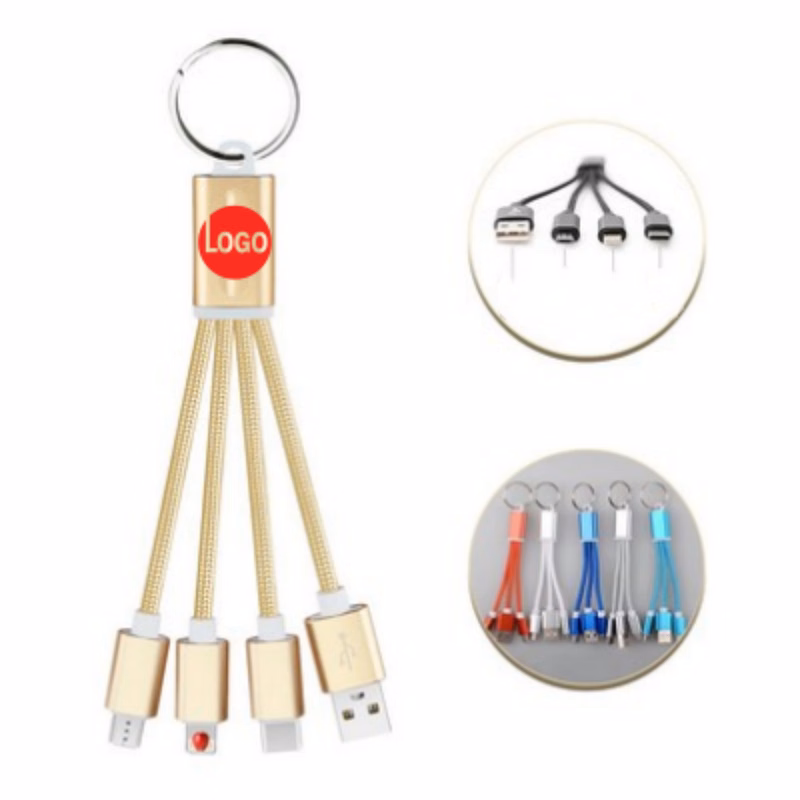 3-in-1 Keychain Charging Cable