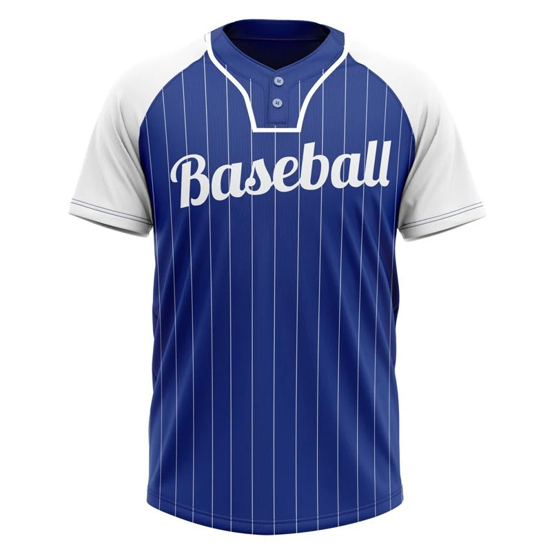 Dye Sublimated 2 Button Baseball Jersey 1