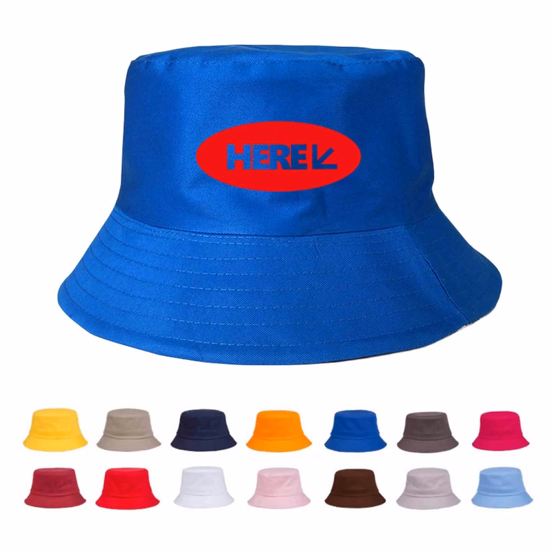MOQ20 Cotton Bucket Cap Fisherman Hat
