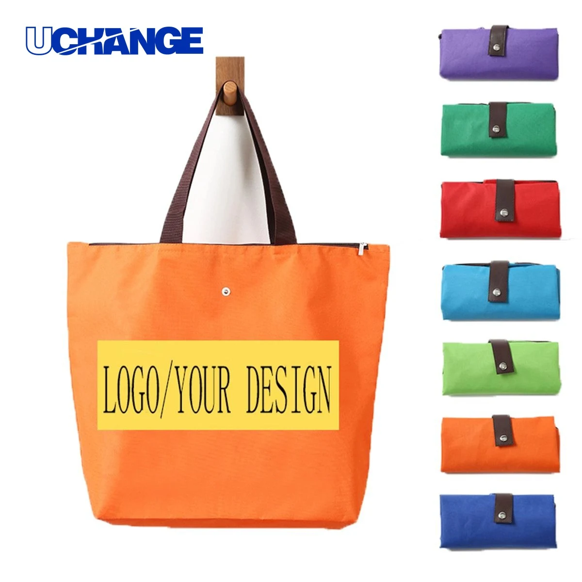 Full Color Foldable Shopping Tote Bag 1