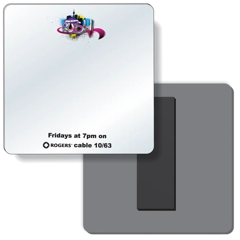 Co-Polyester Magnetic Mirror Square Shape (4"x4"), Full Colour 1