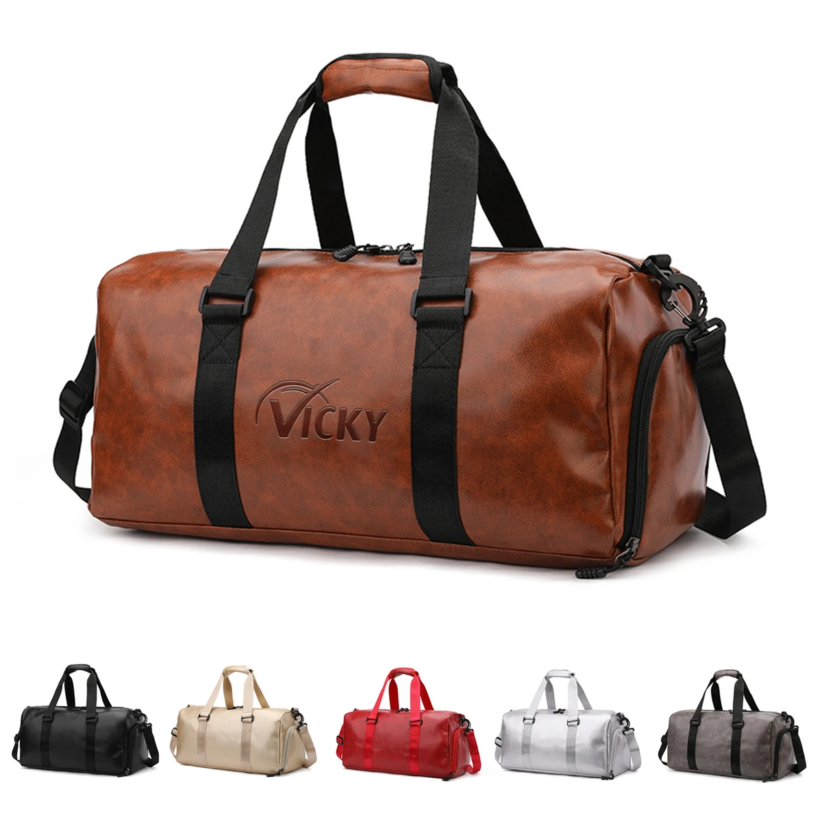 Pu Leather Gym Bag 1