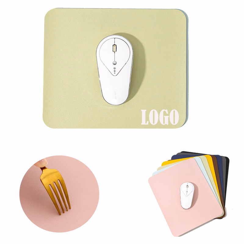 Silent Glide Leather Desk Mouse Mat MOQ50