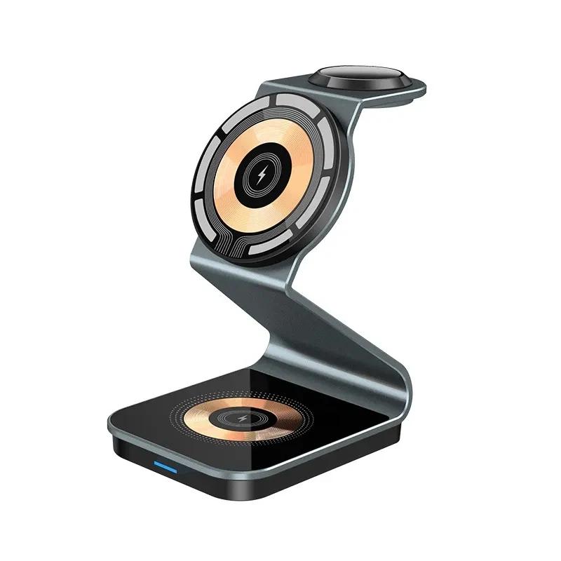 3 in 1 Wireless Charger Stand Aluminum Alloy 1