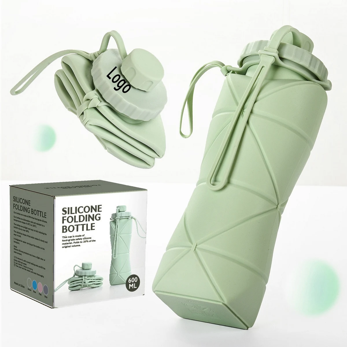 Collapsible Silicone Water Cup 20Oz 1