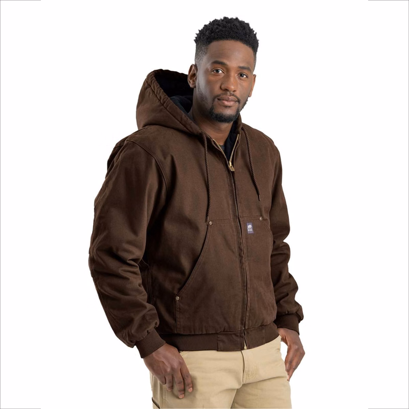 BERNE® Men's Heartland Washed Cotton Duck Hooded Jacket