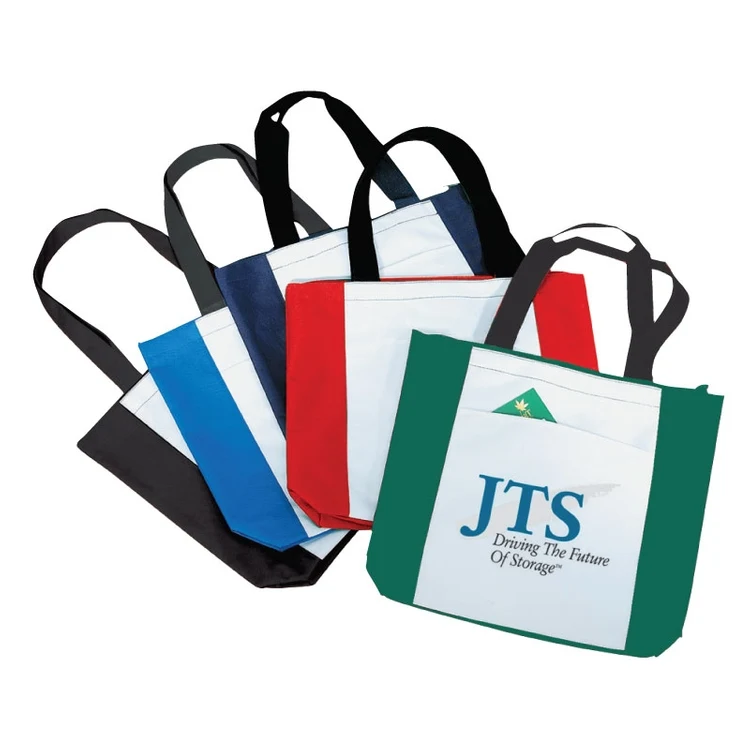 600D Polyester Tote Bag w/Zipper 1
