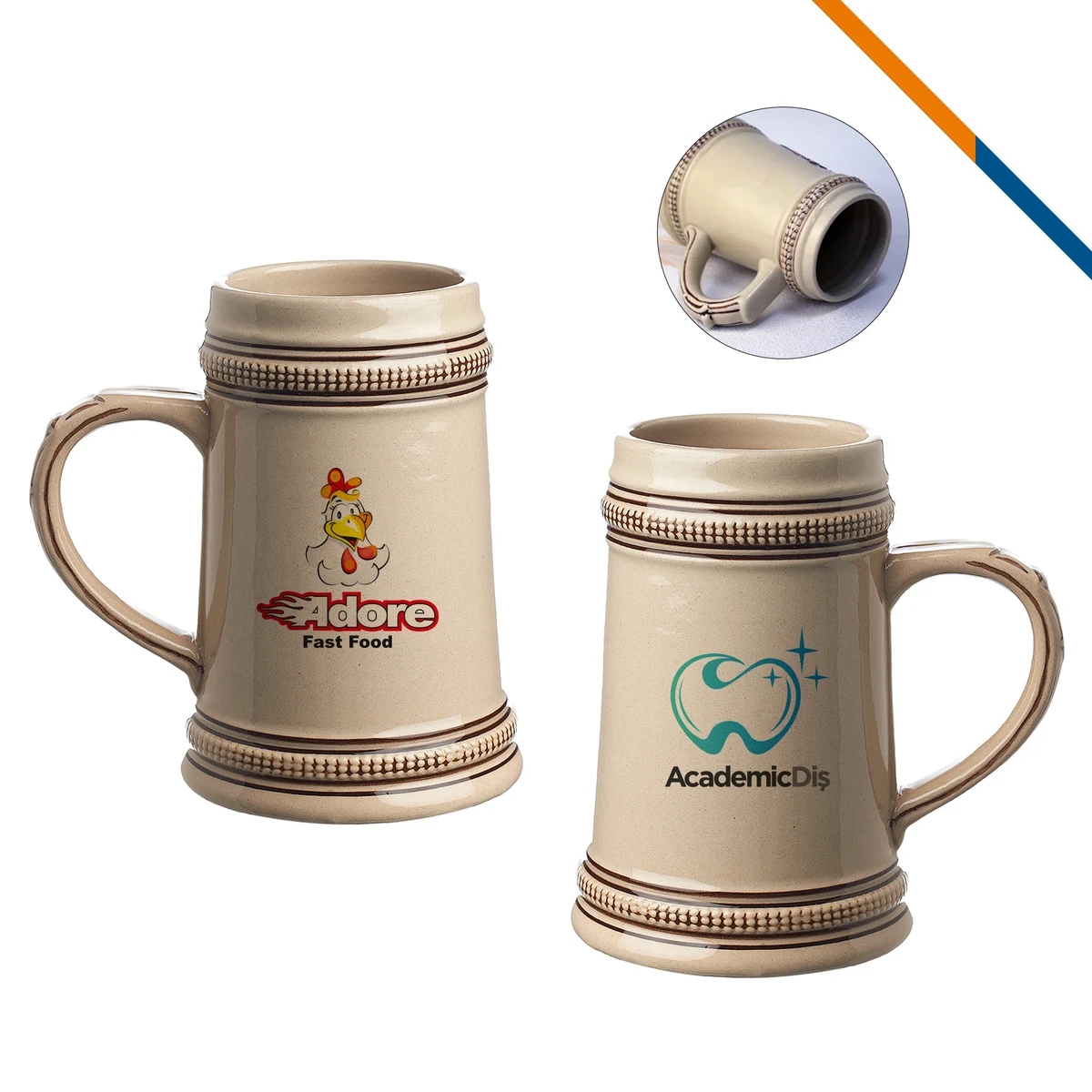 Gloria Ceramic Beer Stein - 18.5 OZ. 1