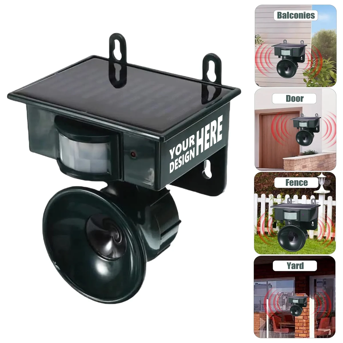 Solar-Powered Ultrasonic Animal Repeller 1