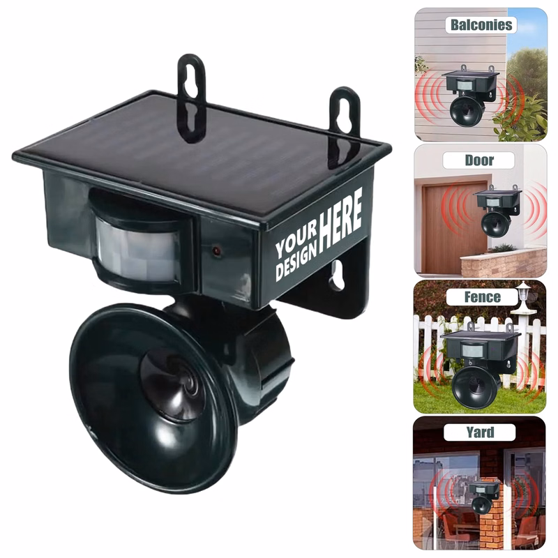 Solar-Powered Ultrasonic Animal Repeller