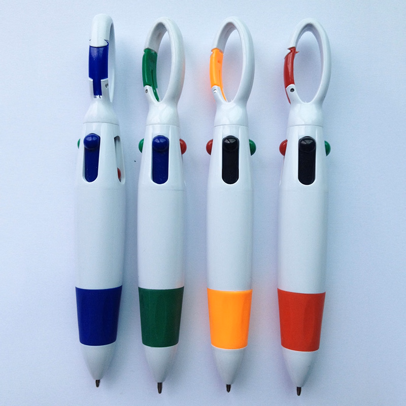 4-Color Pen with Carabiner