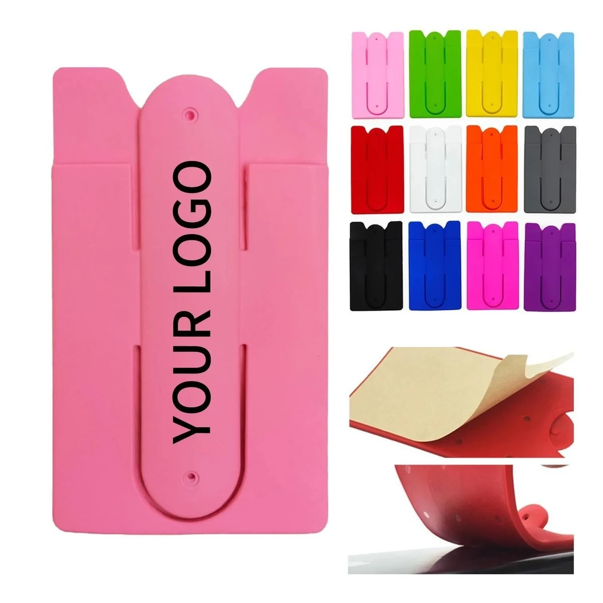 Stick-On Silicone Card Sleeve for Mobile 1