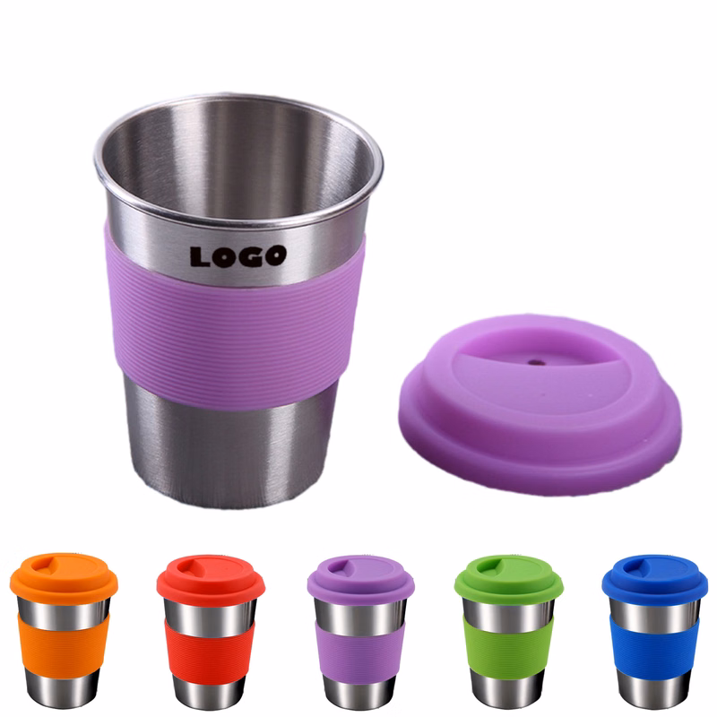 12 OZ Stainless Steel Kids Drinking Tumbler With Lid