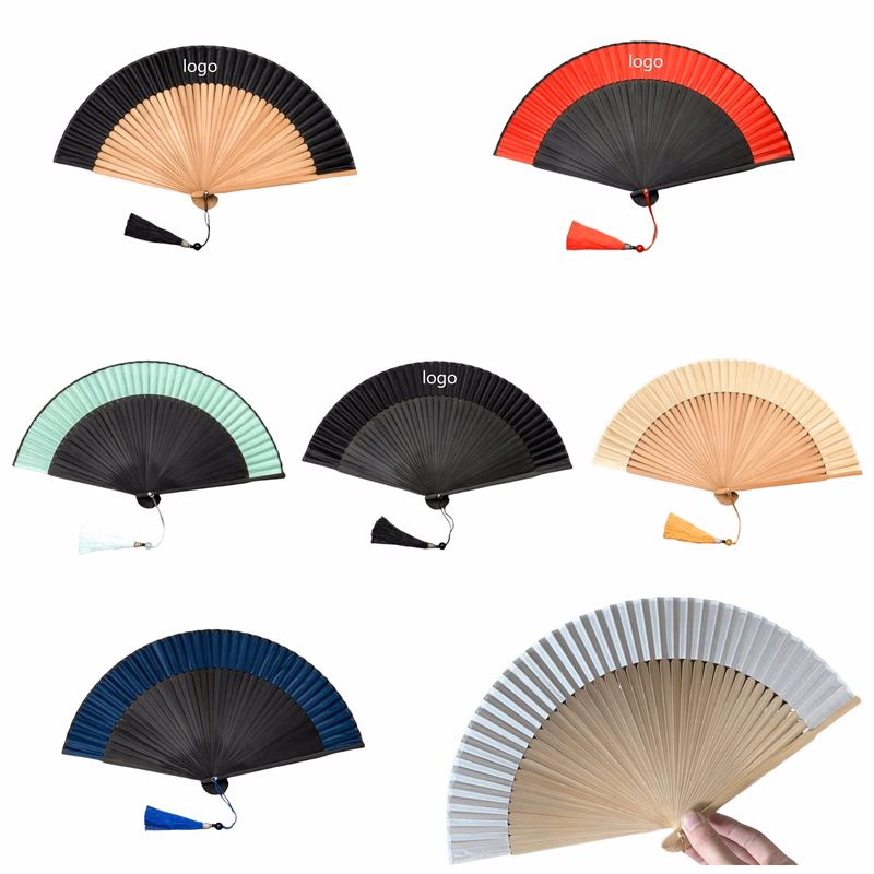 Folding Hand Bamboo Silk Fan