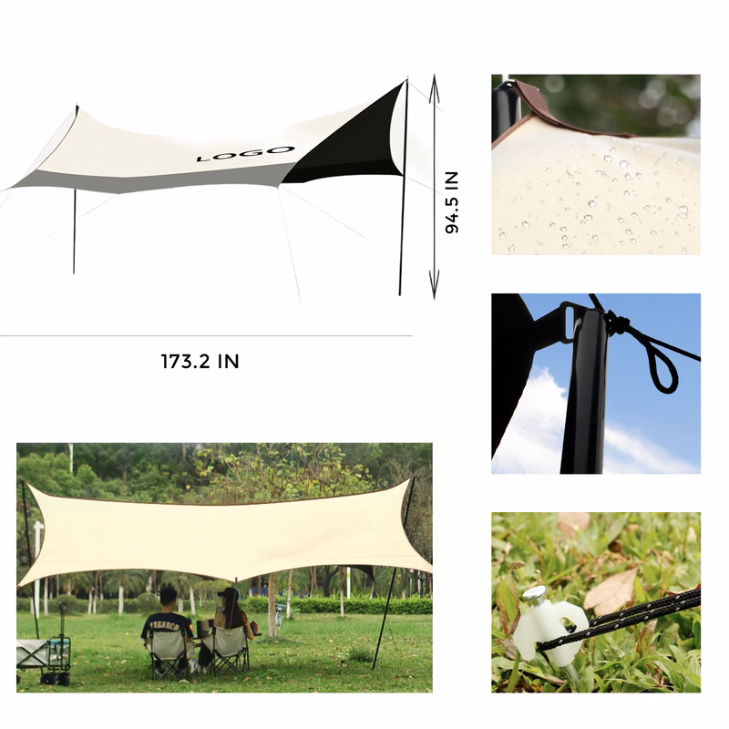 MOQ 1 PCS Stylish Outdoor Sunshade Canopy