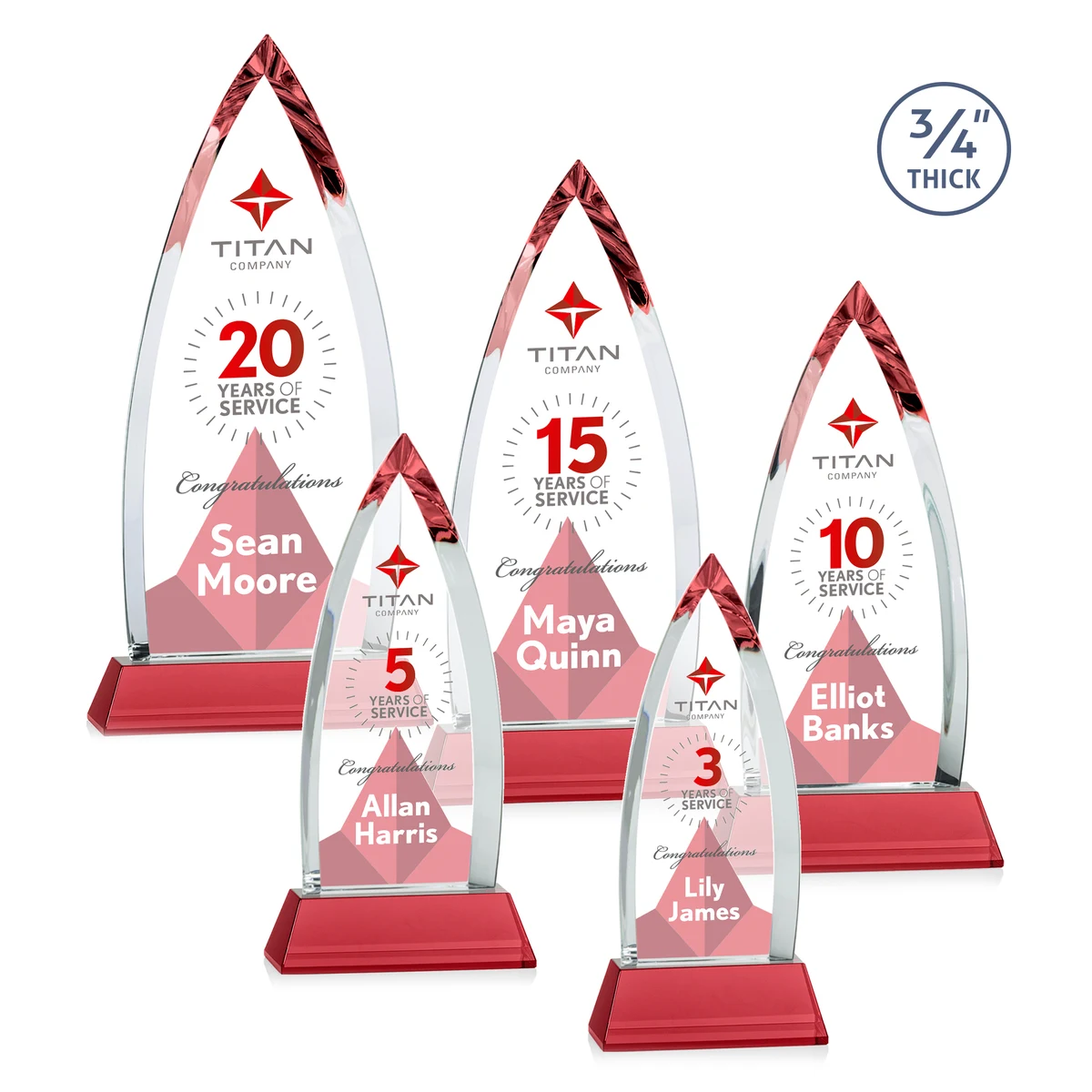 Shildon VividPrint™ Award on Newhaven - Red 1