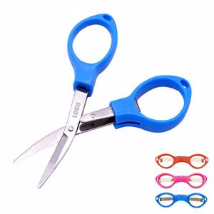 Folded Scissors With Plastic Handle