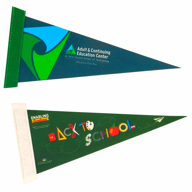 4" x 10" Full Color Felt Pennant