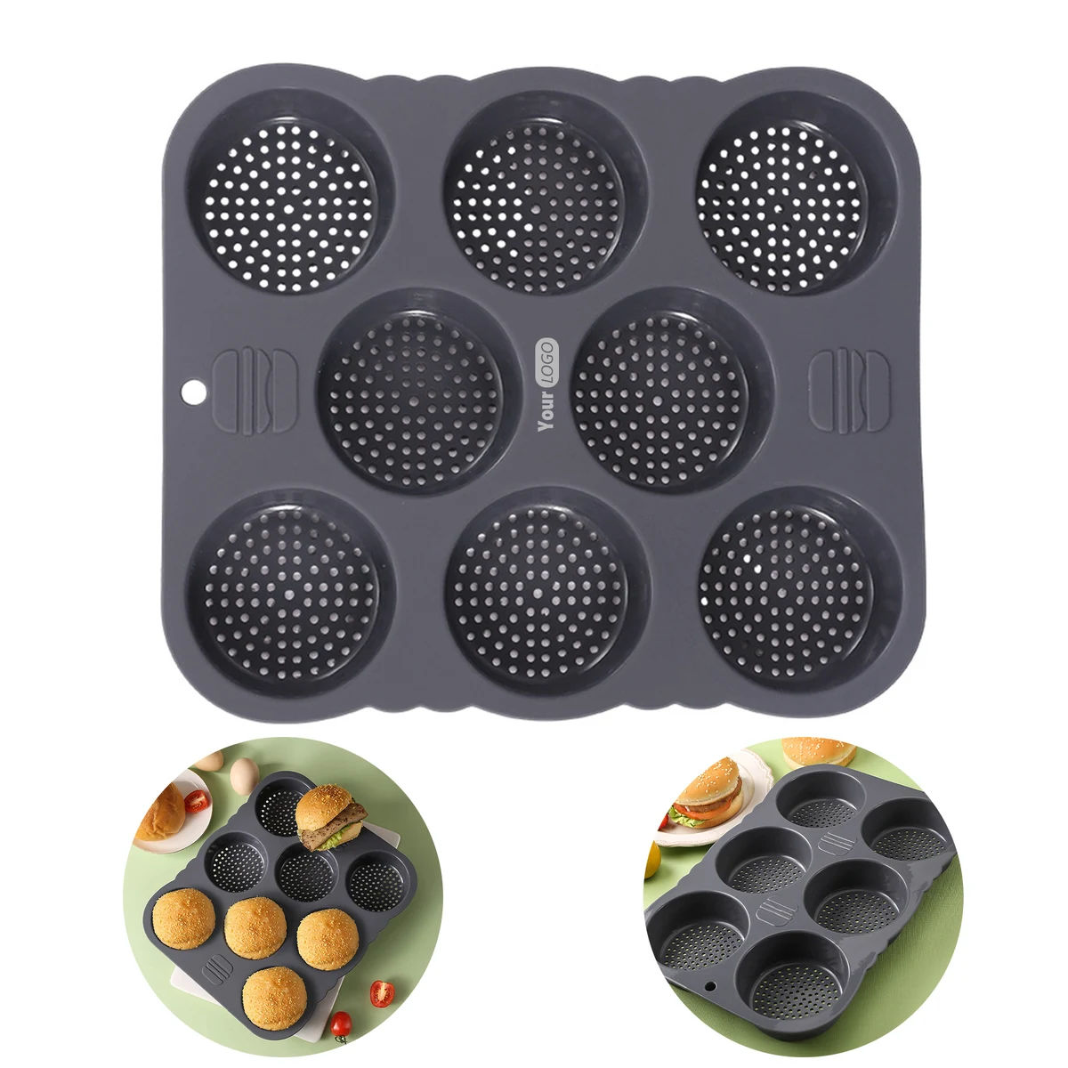 Silicone Hamburg Bread Mold 1