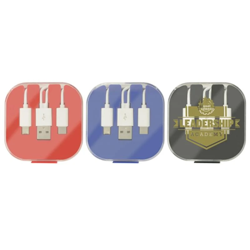 Multi Charging Cables in Case w/ Phone Stand 1