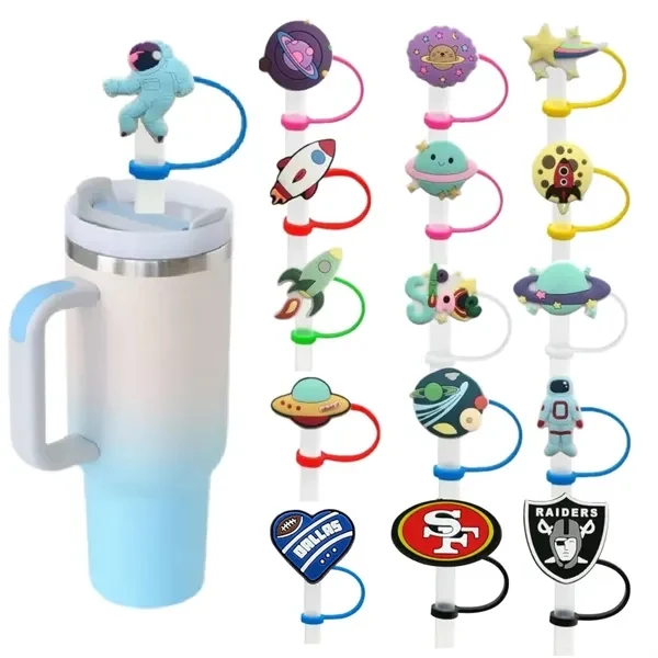 Custom Food-Grade Silicone Straw Toppers — Heat-Resistant Drink Protection Giveaway 1