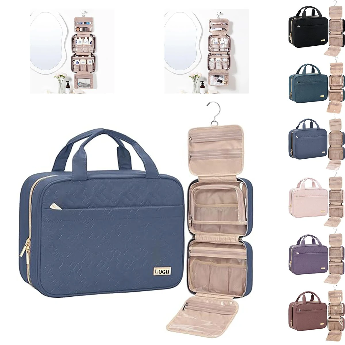 Women's travel portable makeup bag 1