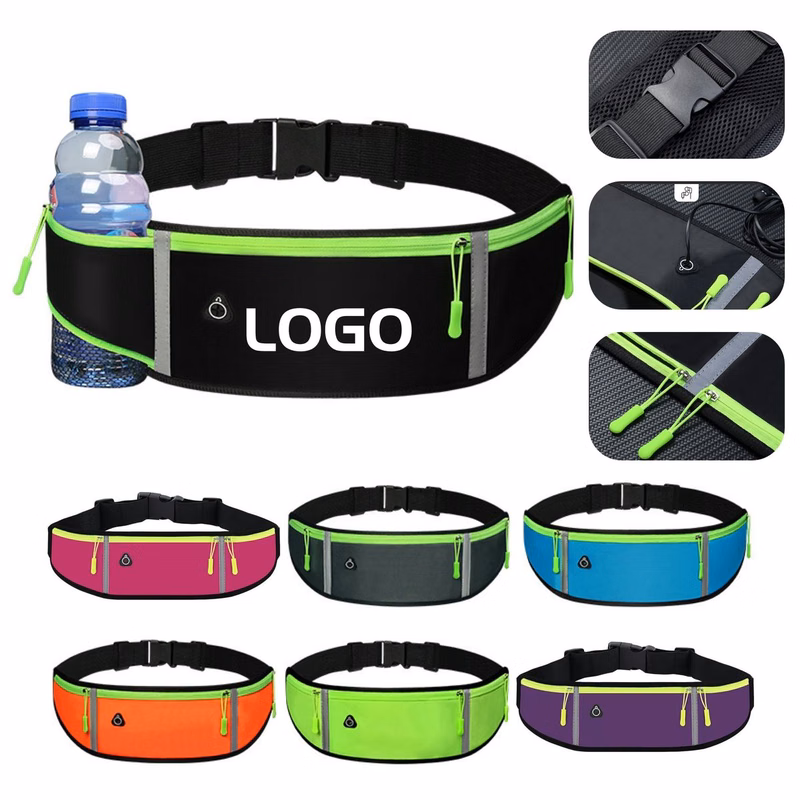 Slim Reflective Sports Fanny Pack for 7 Inch Smartphones