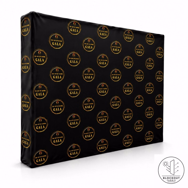 48 Hr Quick Ship -7.5' Straight Wall Full Height Fabric Pop-up Display, Superior Block Out Fabric