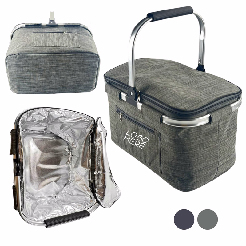 Foldable Insulated Picnic Cooler Basket
