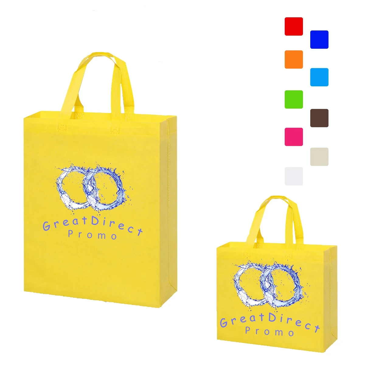 Full Color Non-woven Bag 15"x 4"x 12" MOQ 500 1