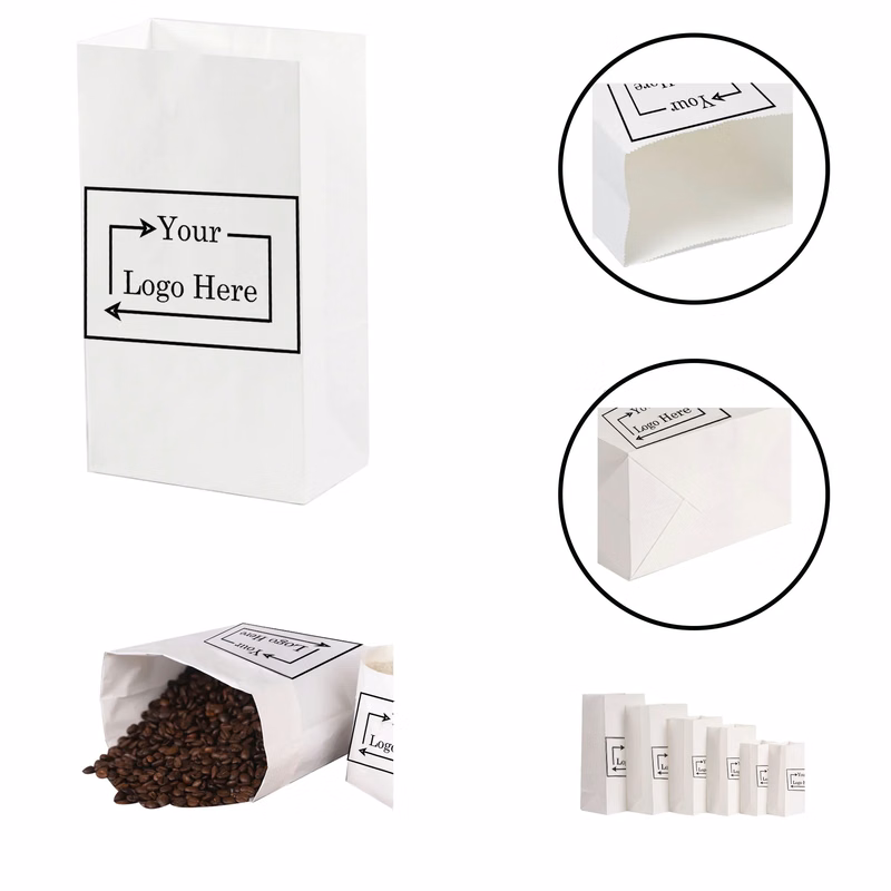 Sublimation White Kraft Paper Merchandise Bag