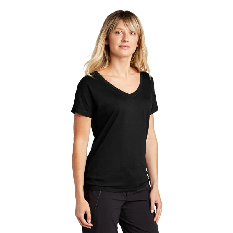 Sport-Tek Women's PosiCharge Tri-Blend Wicking Dolman Tee. 1