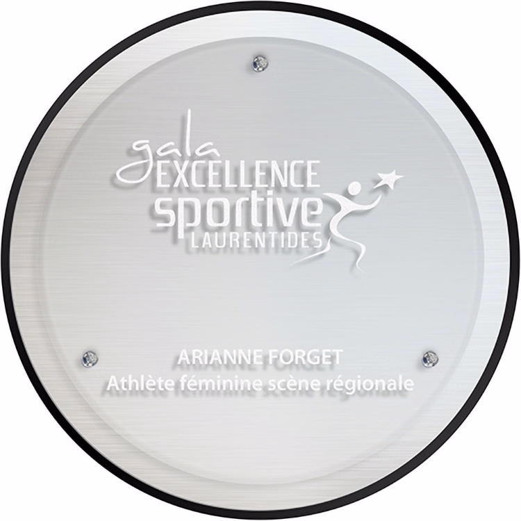 Silver Circle (9"x 3/4") Laser Engraved