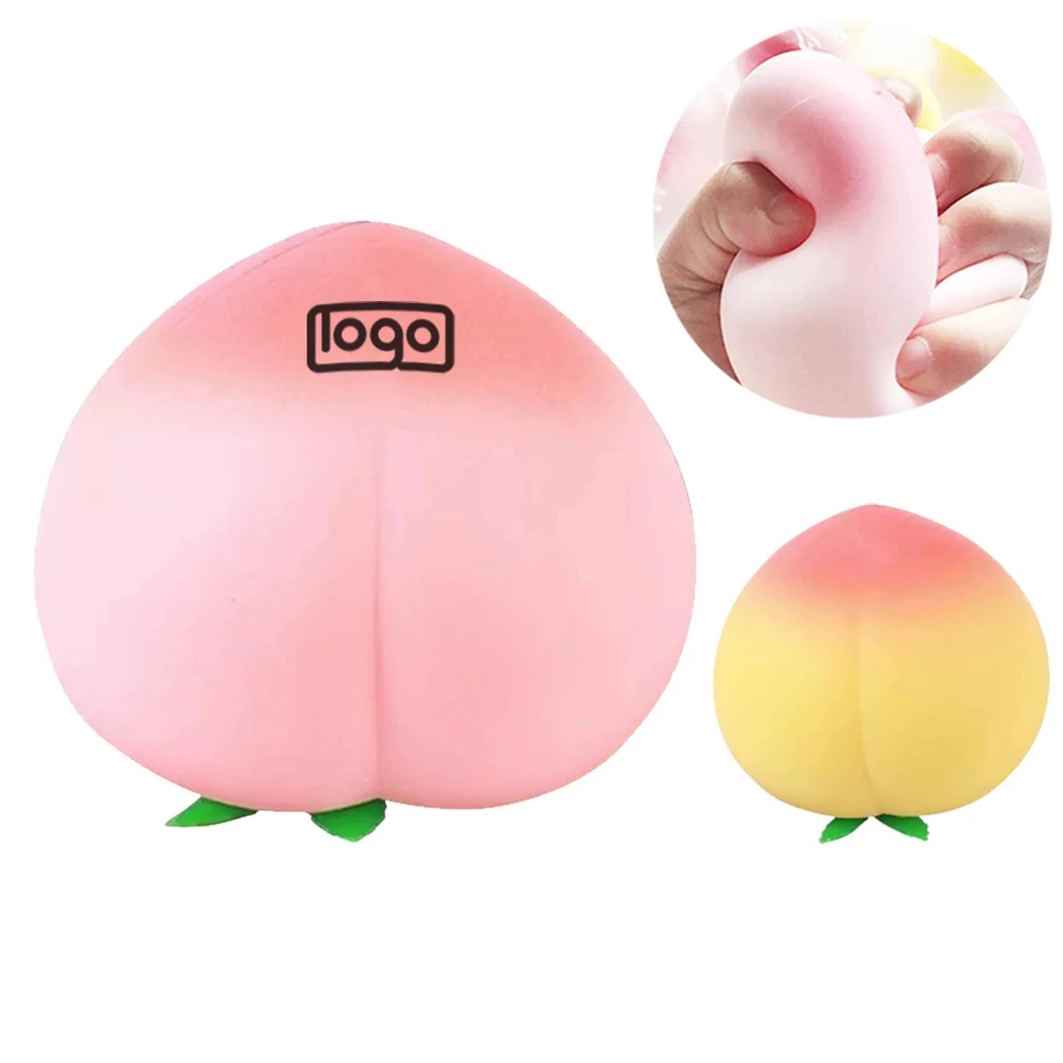Peach-Shaped Squishy Stress Relief Toy 1