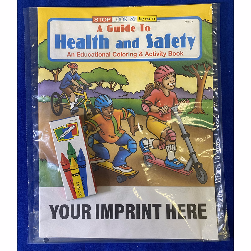 COLORING SET - A Guide to Health and Safety Coloring Book Fun Pack