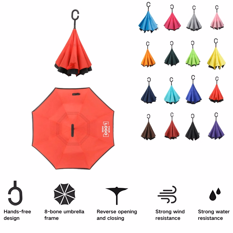 C-Type Handle Reverse Opening Car Umbrella