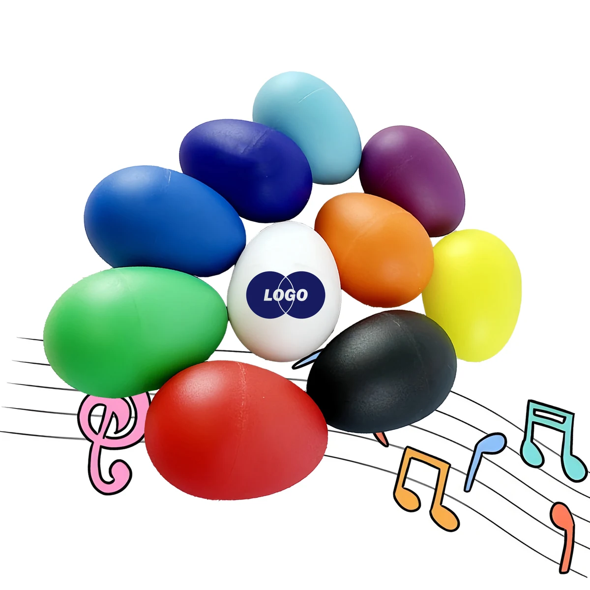 Promotional Colorful Egg Shaker Instruments 1