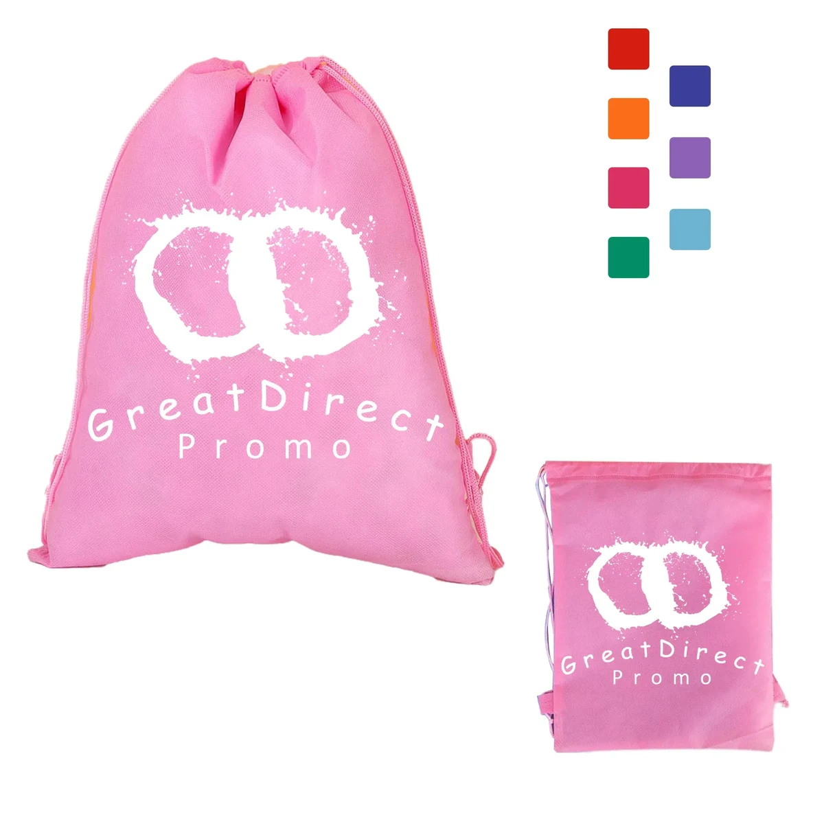Non-woven Drawstring Backpack 16 1/2""x 13"" 1