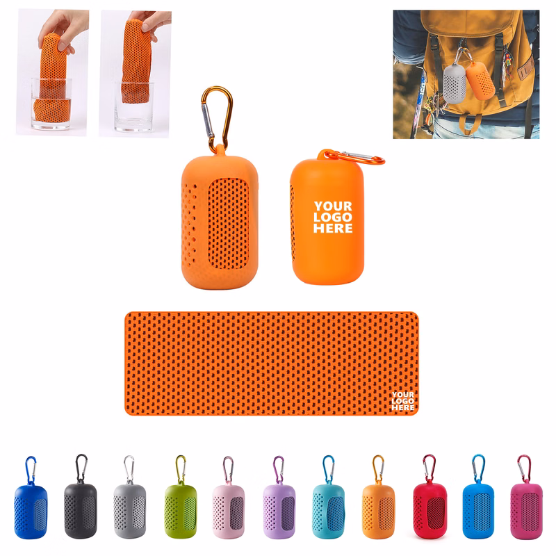 Quick Dry Towel With Carabiner Clip MOQ 50