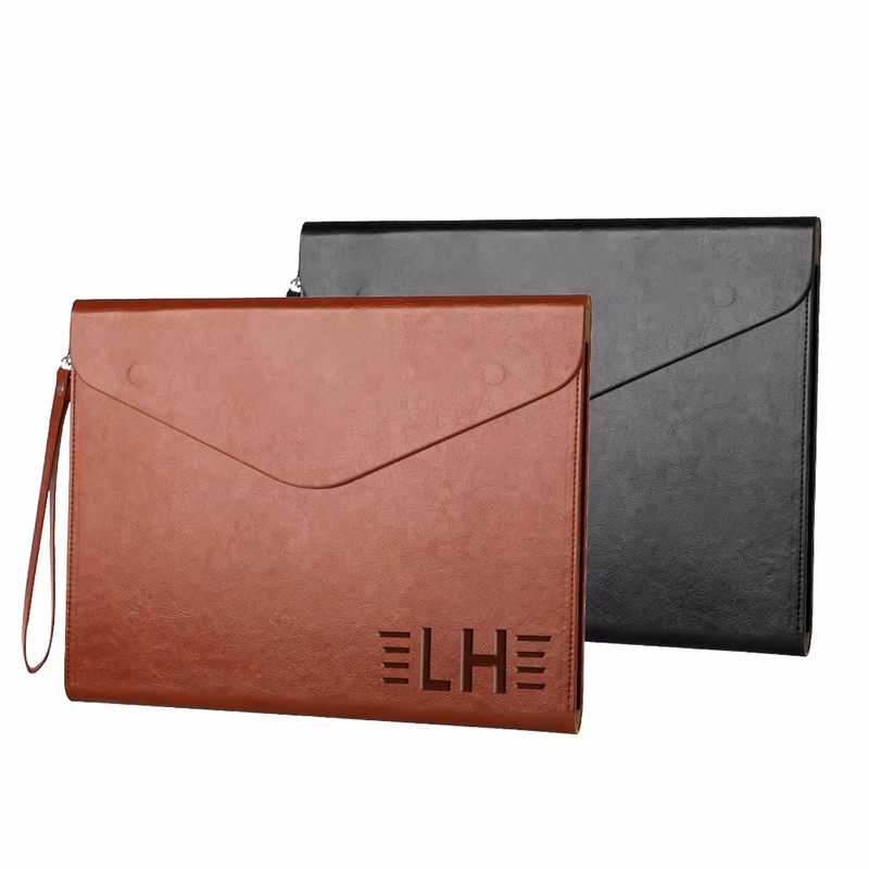 PU Leather A4 File Folder with Invisible Magnetic