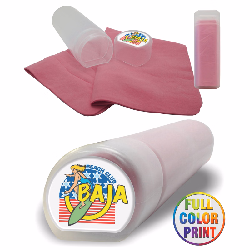 Cooling Towel w/Case Full Color Dome Print Included - NO MINIMUM