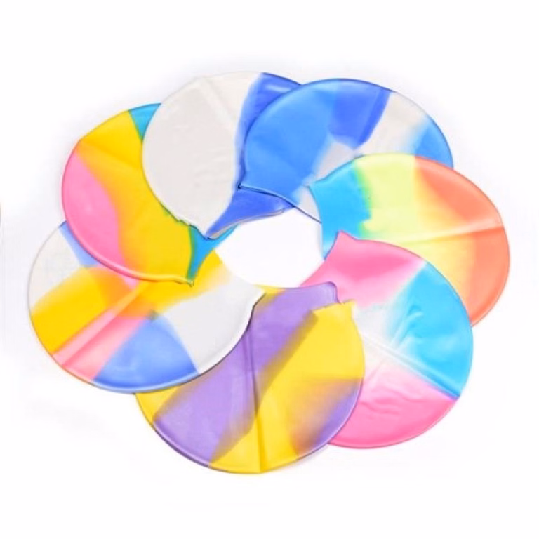Colorful Silicone Swim Caps for Adult