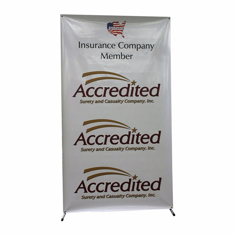 X-Banner Premium Kit, Vinyl - 22.75"W x 66.5"H