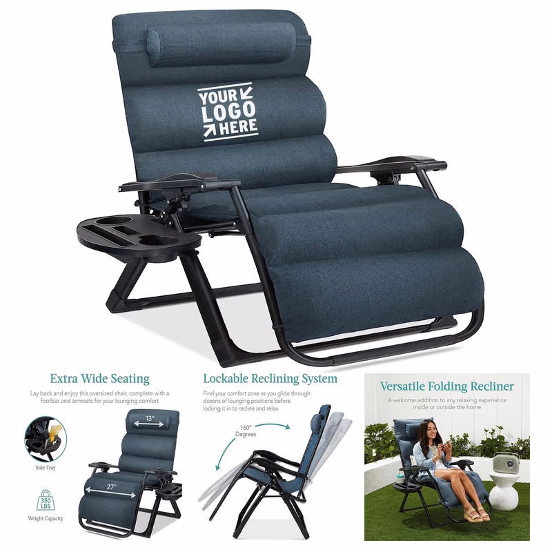 Removable Cushion Folding Outdoor Patio Recliner Best Choice Product Oversized Zero Gravity Chair
