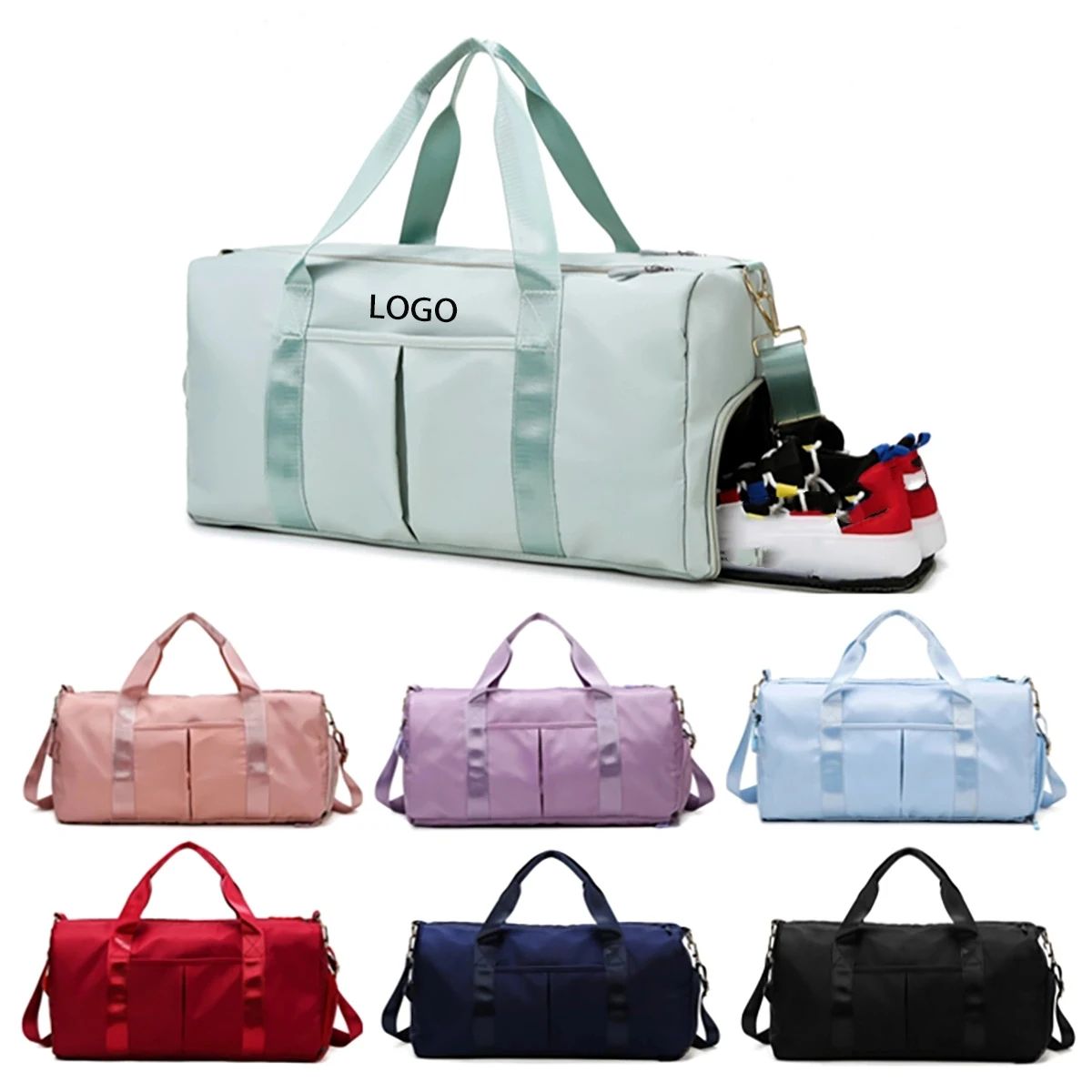Gym Duffle Bag Dry Wet Separated Gym Bag 1