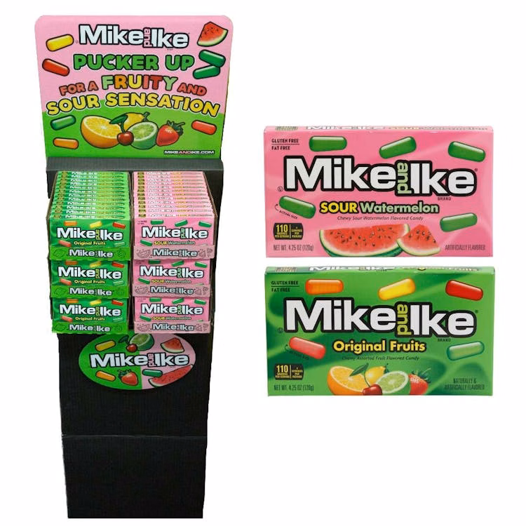 Mike & Ike Original Fruit and Sour Watermelon - 4.25 oz Display